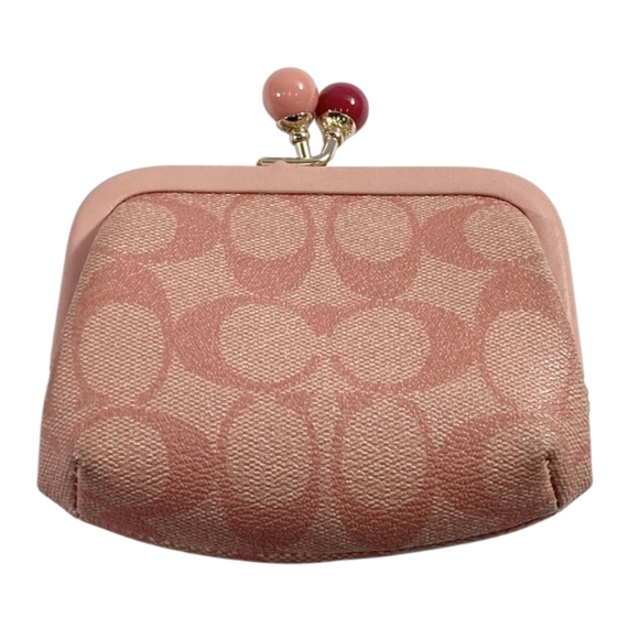 Authentic Coach Nora Kisslock Coin Case W/colorway
